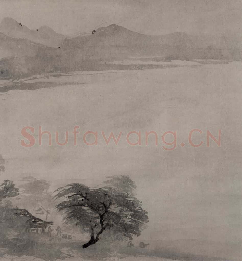 宋 牧溪《远浦归帆图》书画作品