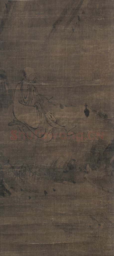 宋 李尭夫《黄檗裴休问答图》书画作品