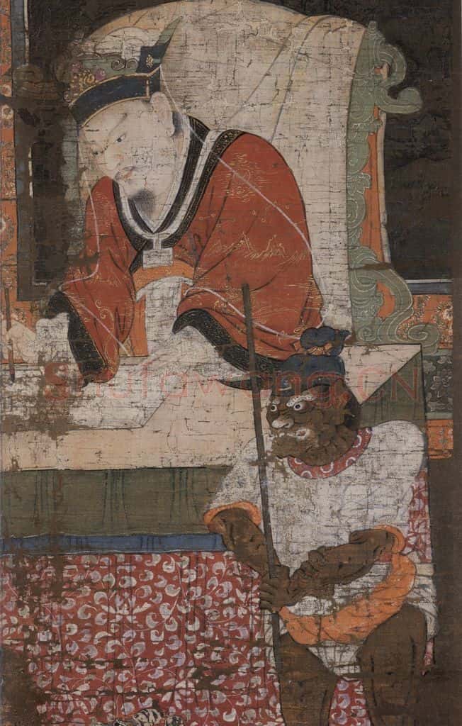 宋 陆信忠《宋帝王》书画作品