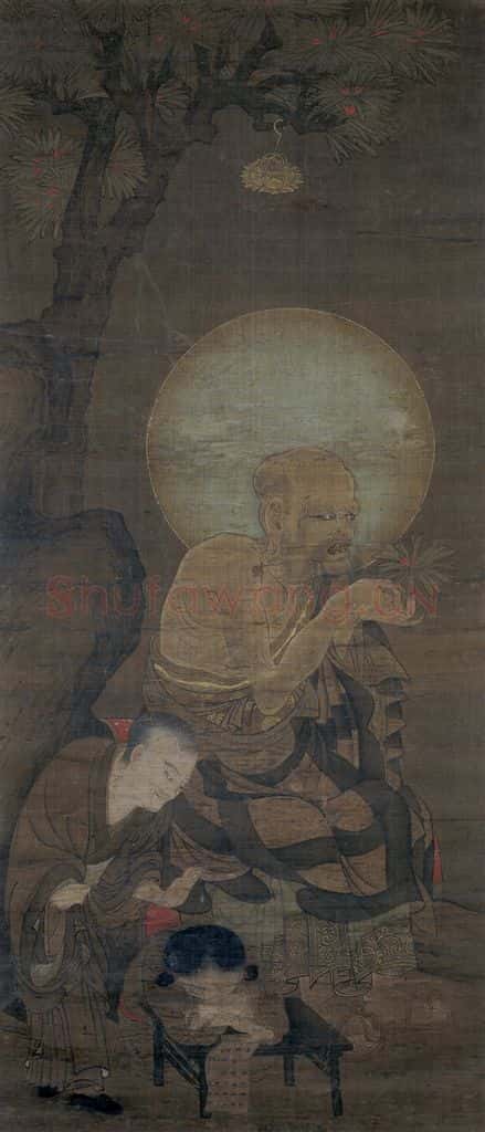 宋 金大受《罗汉图》书画作品