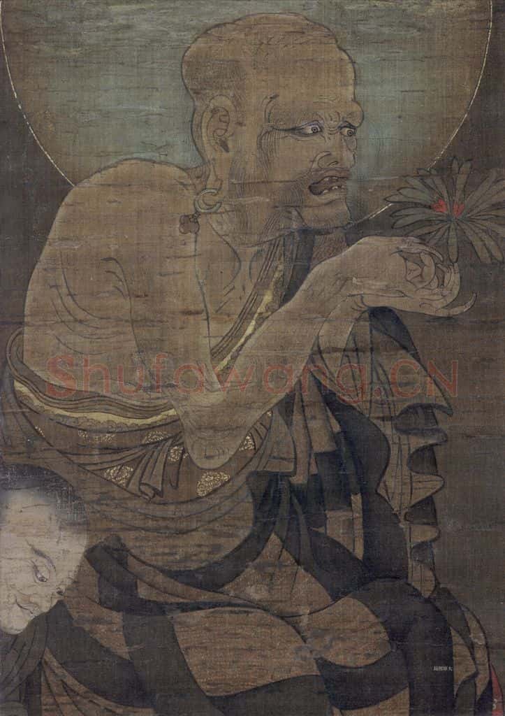 宋 金大受《罗汉图》书画作品
