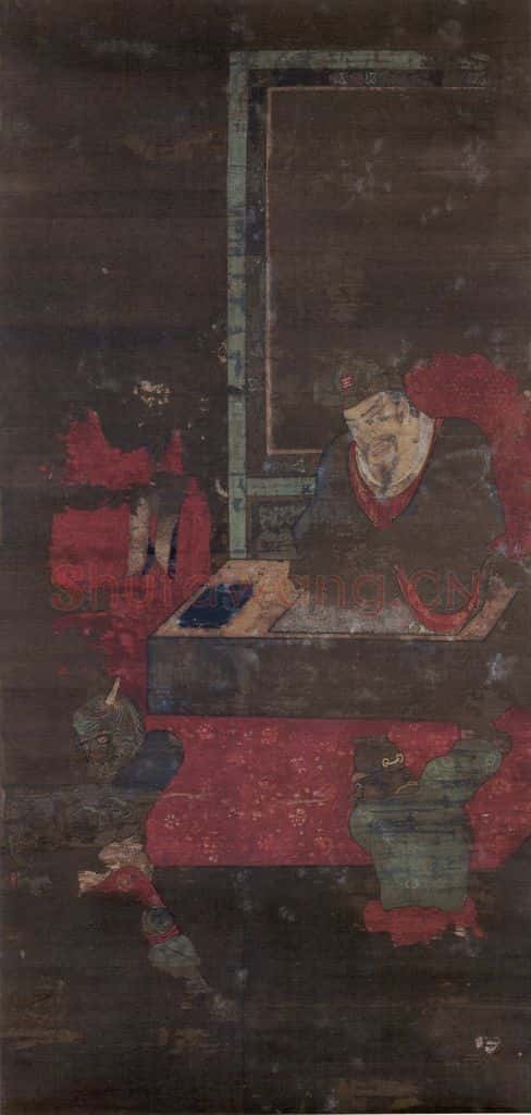 宋 佚名《泰山王》书画作品