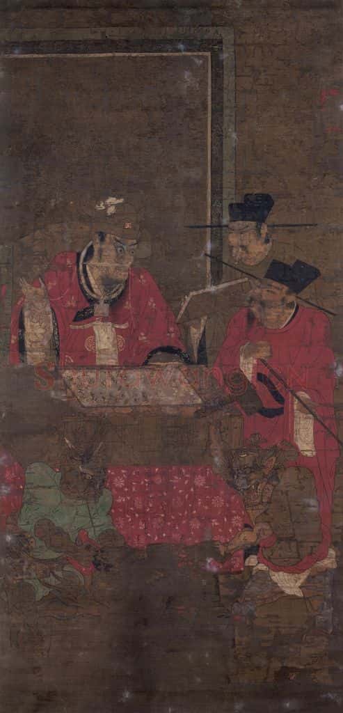 宋 佚名《平等王》书画作品