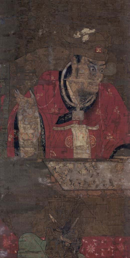 宋 佚名《平等王》书画作品