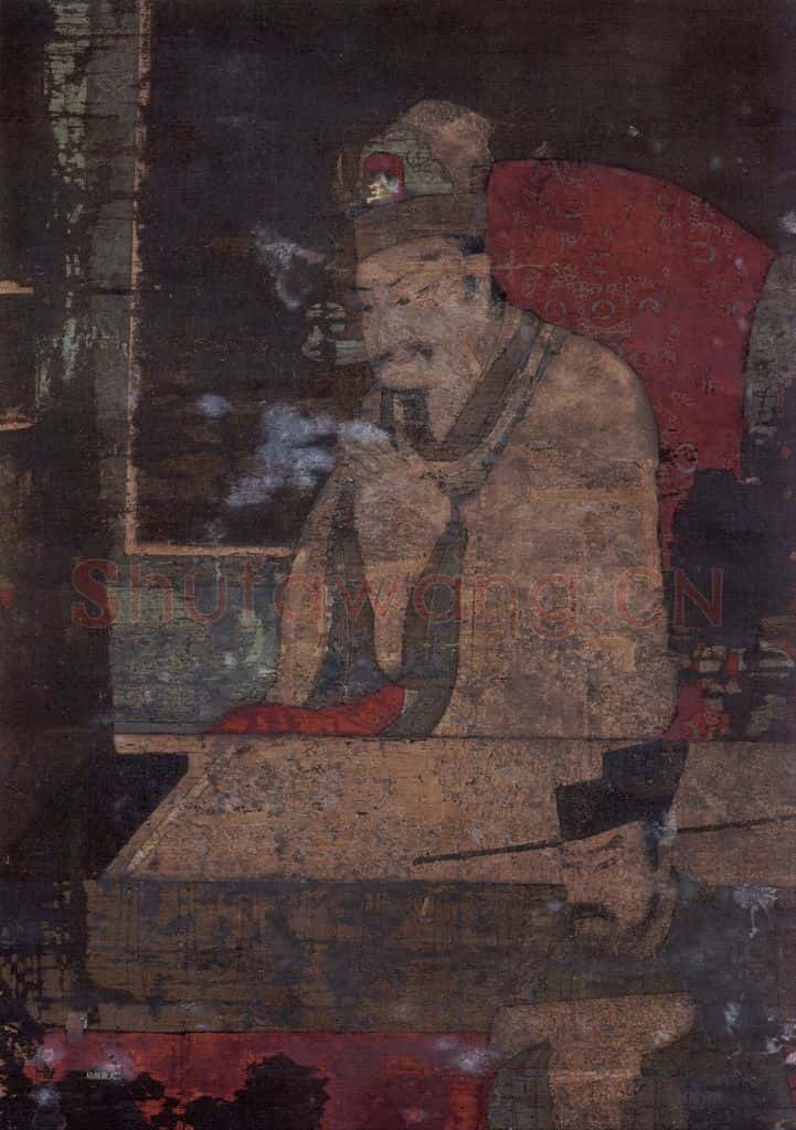 宋 佚名《五道转轮王》书画作品