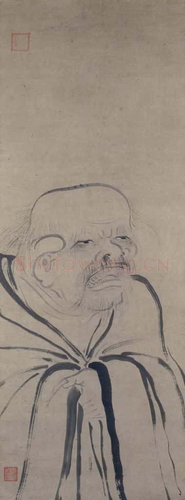 宋 牧溪《老子图》书画作品