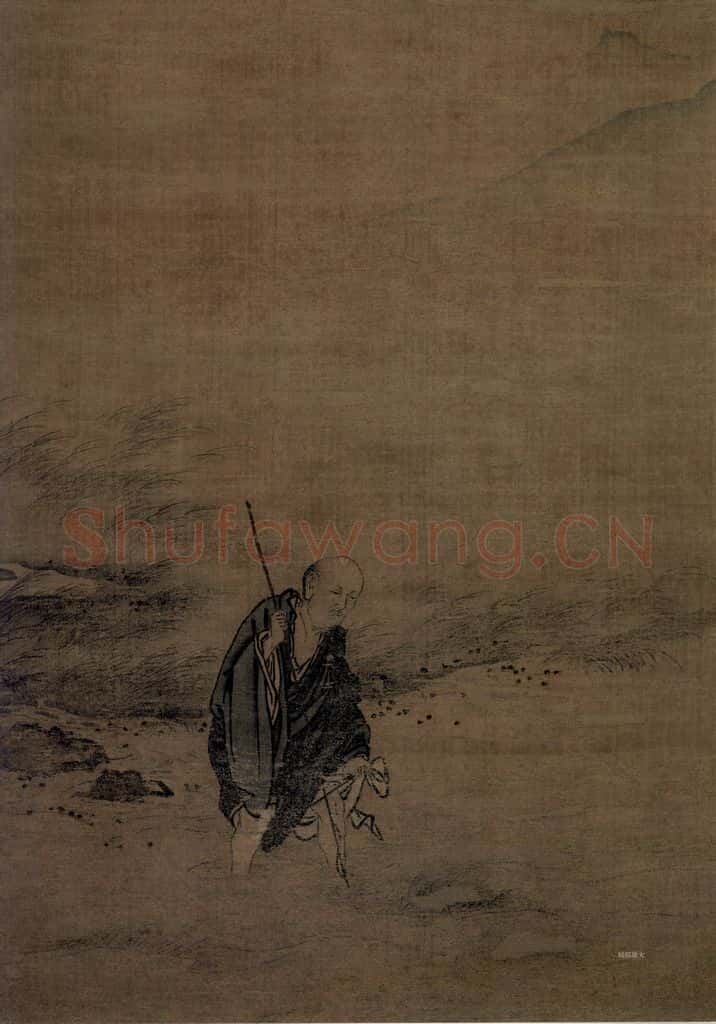 宋 马远《洞山渡水图》书画作品