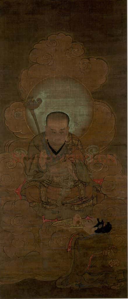 宋 金大受《第二尊者 迦诺迦伐蹉尊者图》书画作品