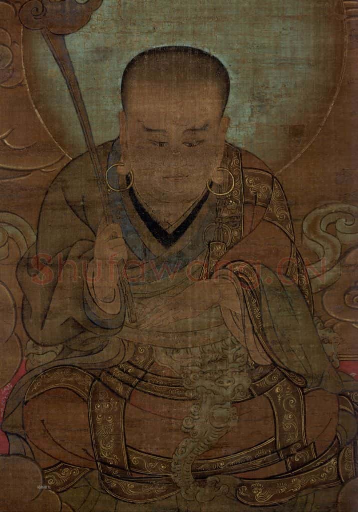 宋 金大受《第二尊者 迦诺迦伐蹉尊者图》书画作品