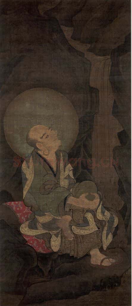 宋 金大受《第六尊者 迦哩尊者图》书画作品
