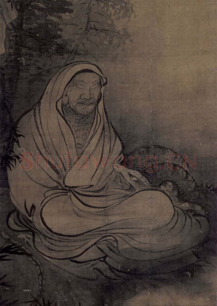 宋 牧溪《罗汉图》书画作品