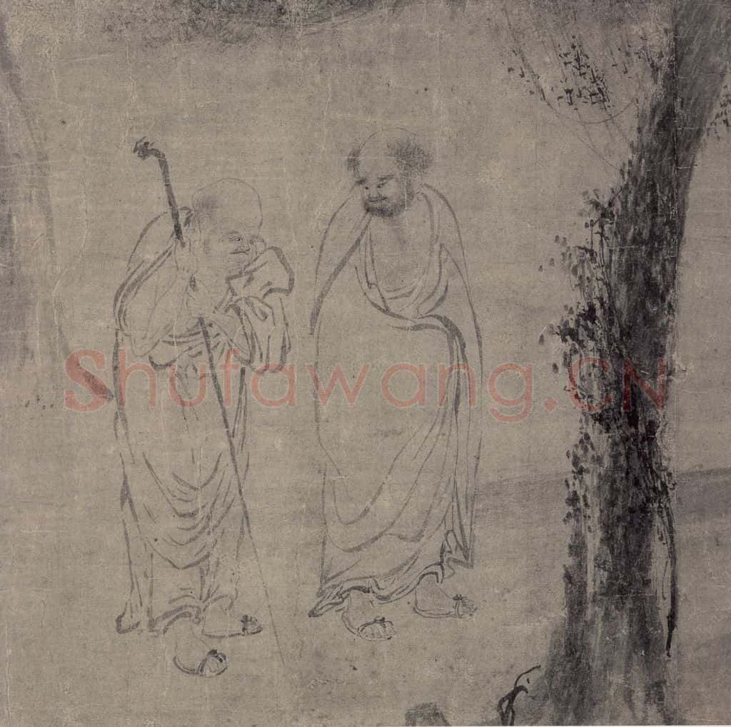 宋 牧溪(传)《罗汉图》书画作品