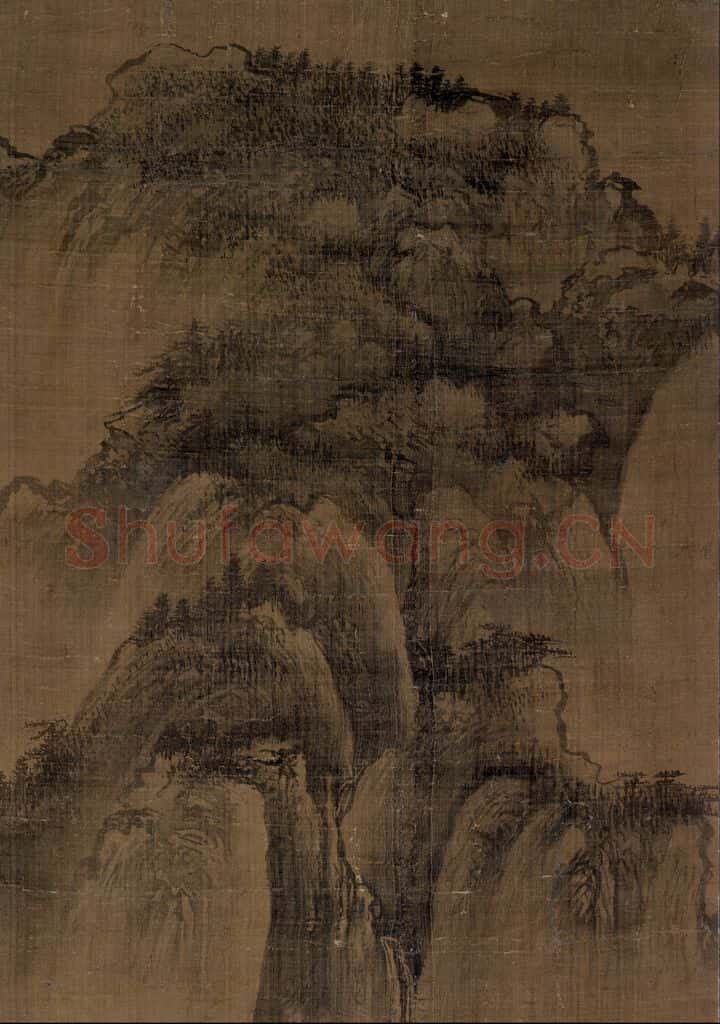 宋 郭忠恕(传)《明皇避暑宫图》书画作品