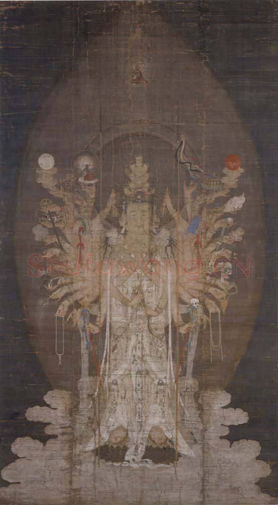 宋 佚名《千手观音图》书画作品