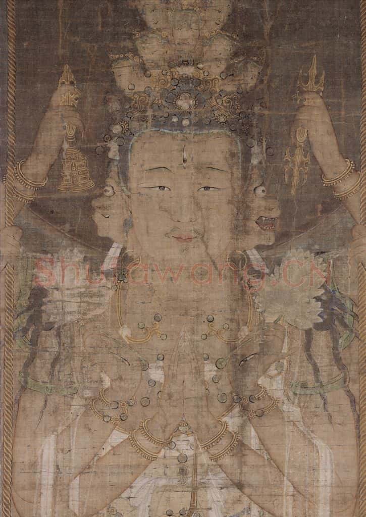 宋 佚名《千手观音图》书画作品