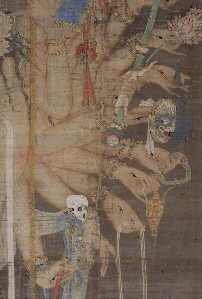 宋 佚名《千手观音图》书画作品