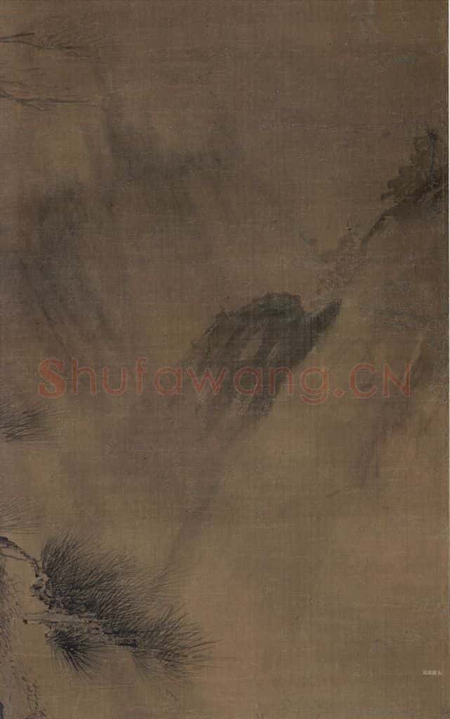 宋 胡直夫(传)《夏景山水图》书画作品