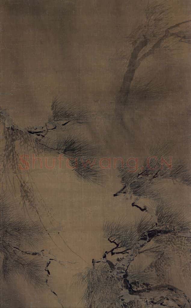 宋 胡直夫（传）《夏景山水图》书画作品