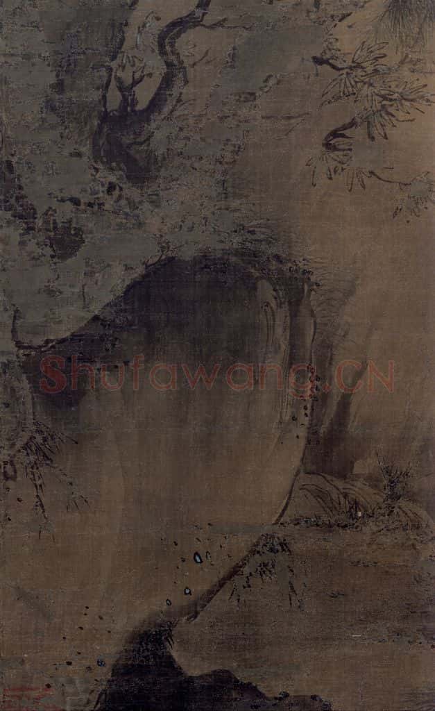 宋 胡直夫（传）《夏景山水图》书画作品