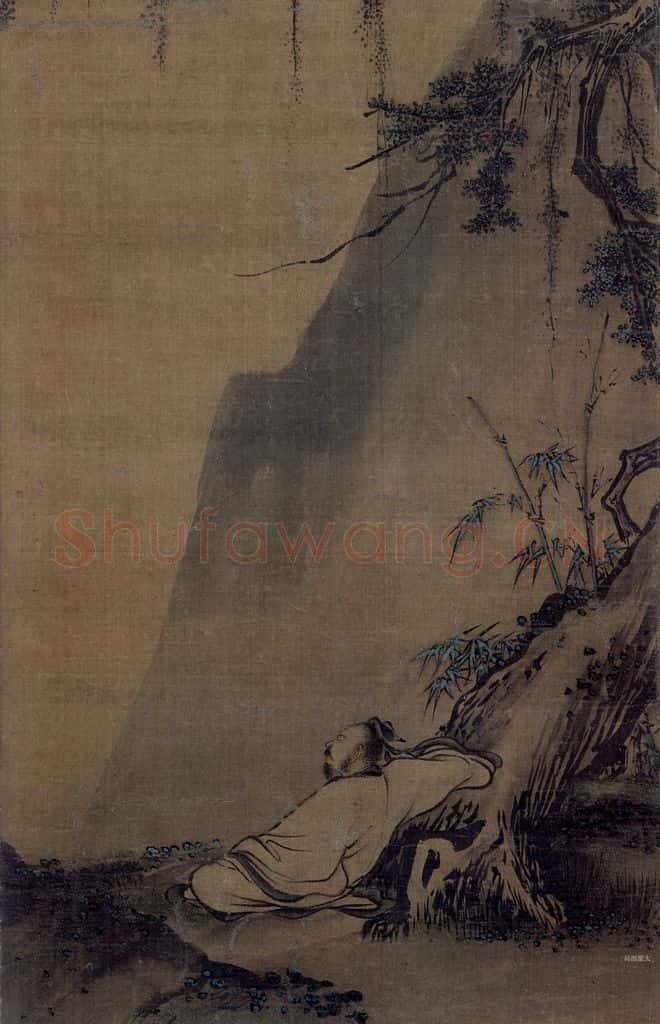 宋 赵佶（传）《秋景山水图》书画作品