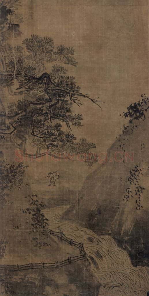 宋 李唐(传)《山水图》(一) 书画作品