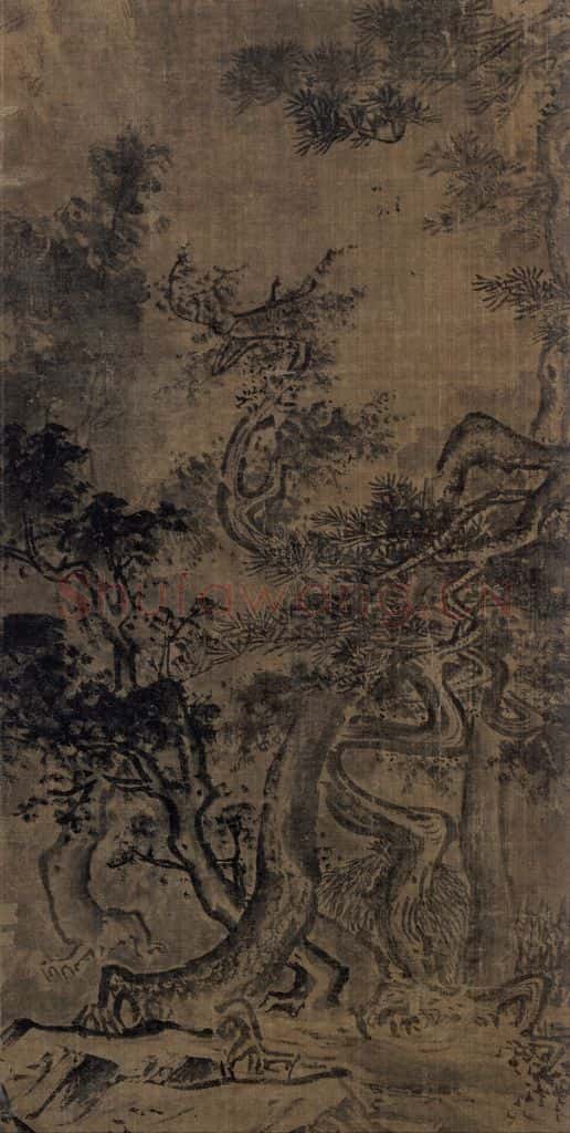 宋 李唐(传)《山水图》(一) 书画作品
