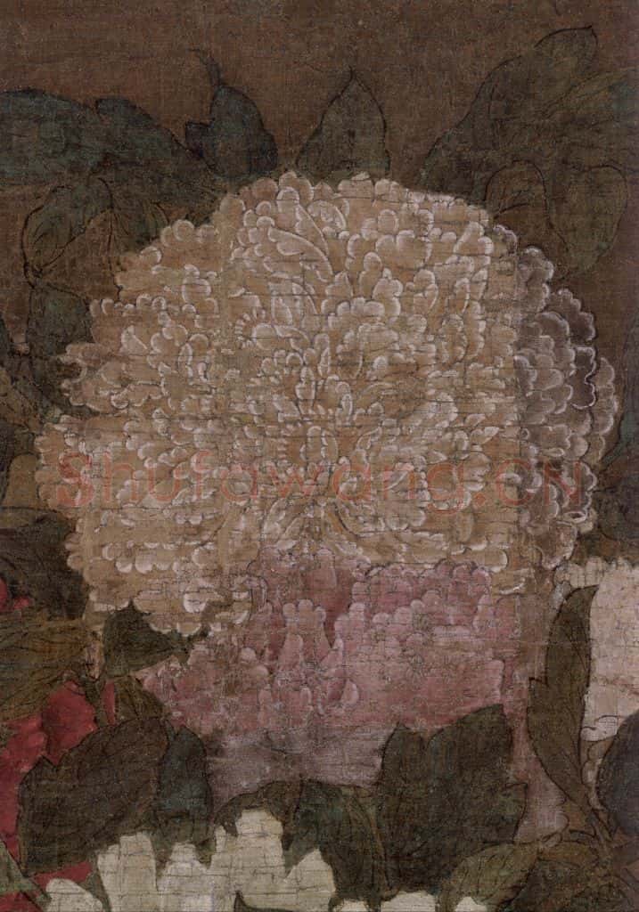 宋 佚名《牡丹图》书画作品