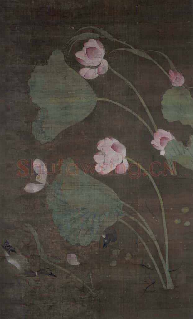 宋 於子明《莲池水禽图》（一） 书画作品