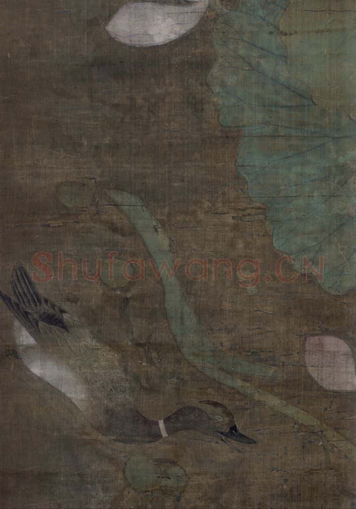宋 於子明《莲池水禽图》（一） 书画作品