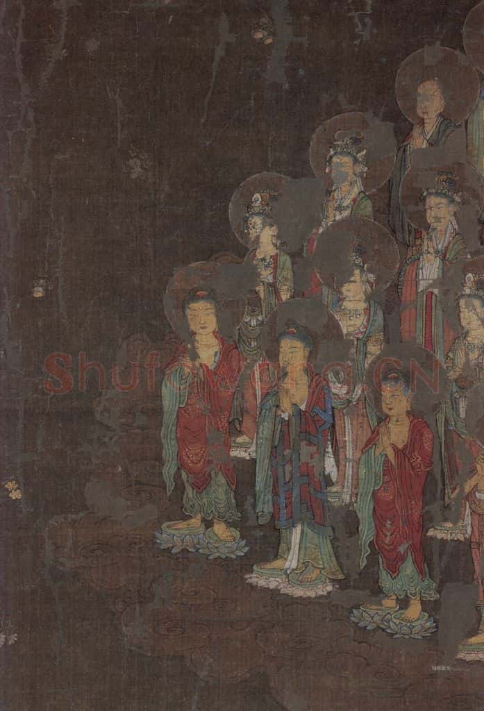 宋 佚名《阿弥陀净土图》书画作品
