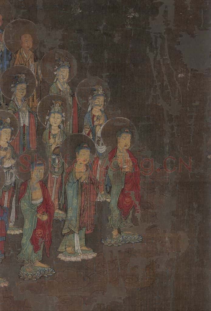 宋 佚名《阿弥陀净土图》书画作品