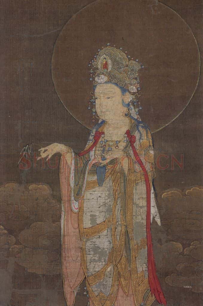 宋 佚名《阿弥陀净土图》书画作品