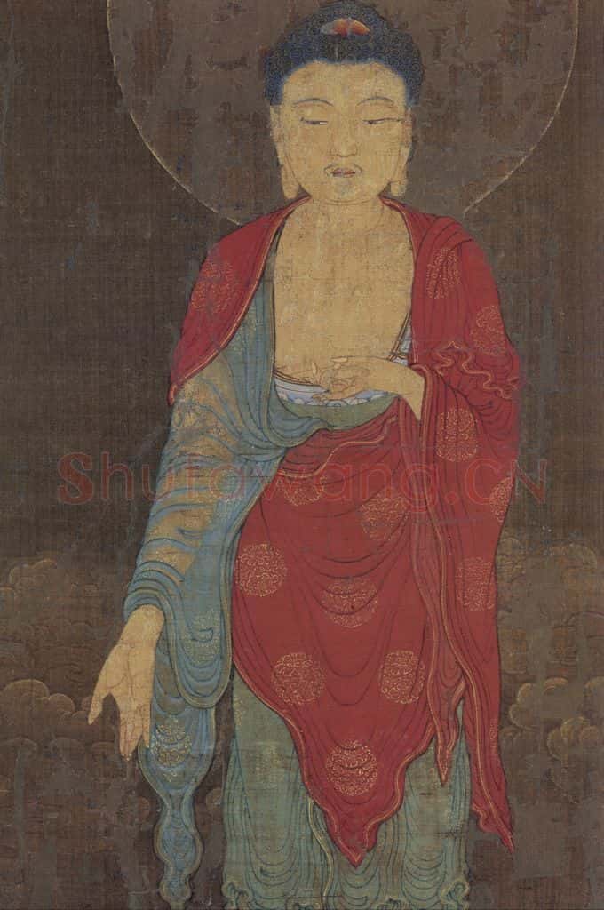 宋 佚名《阿弥陀净土图》书画作品