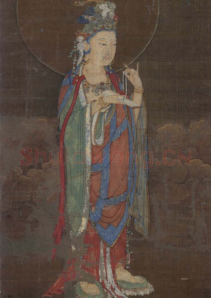 宋 佚名《阿弥陀净土图》书画作品