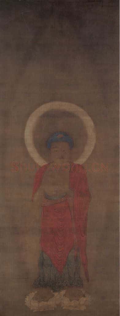 宋 普悦《阿弥陀三尊图》（三幅） 书画作品