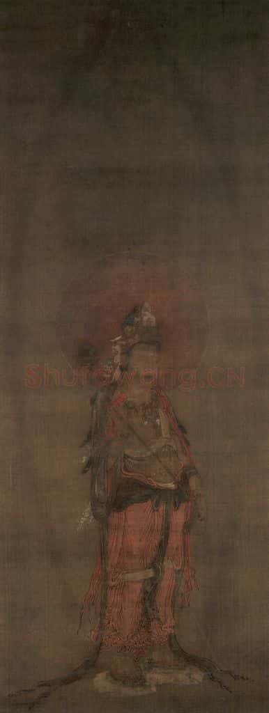 宋 普悦《大势至菩萨图》书画作品