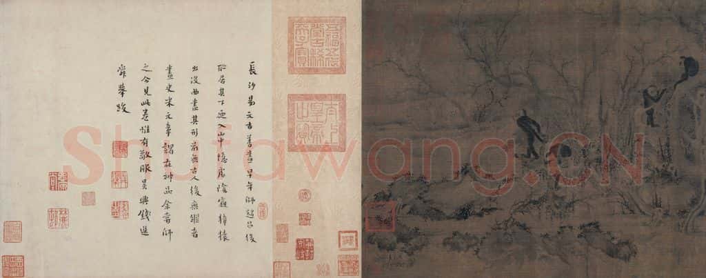 宋 易元吉（传）《聚猿图》书画作品