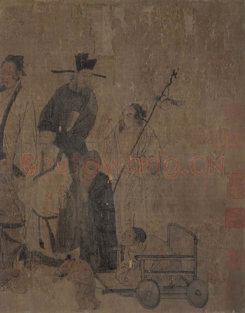 宋 佚名《護法天王图》书画作品