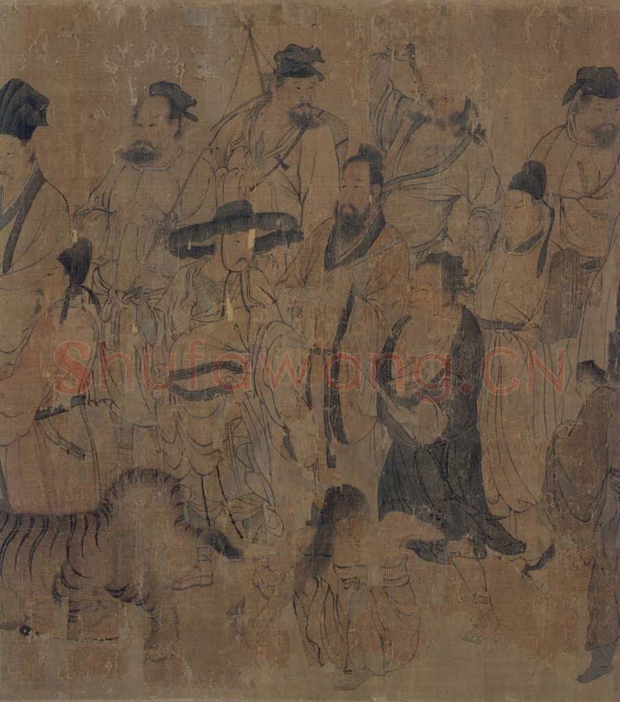 宋 佚名《護法天王图》书画作品