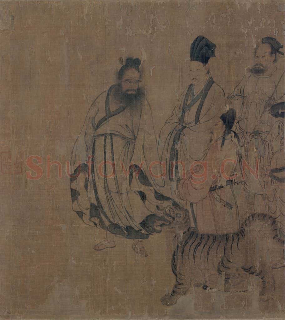 宋 佚名《護法天王图》书画作品