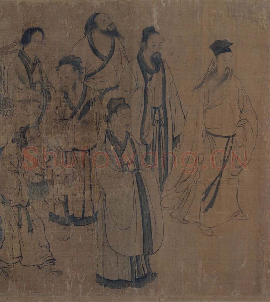 宋 佚名《護法天王图》书画作品