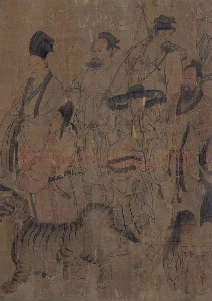 宋 佚名《護法天王图》书画作品