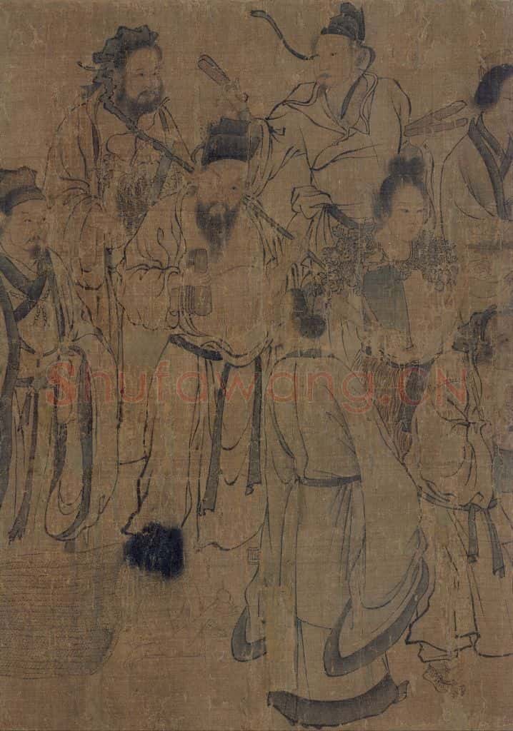 宋 佚名《護法天王图》书画作品