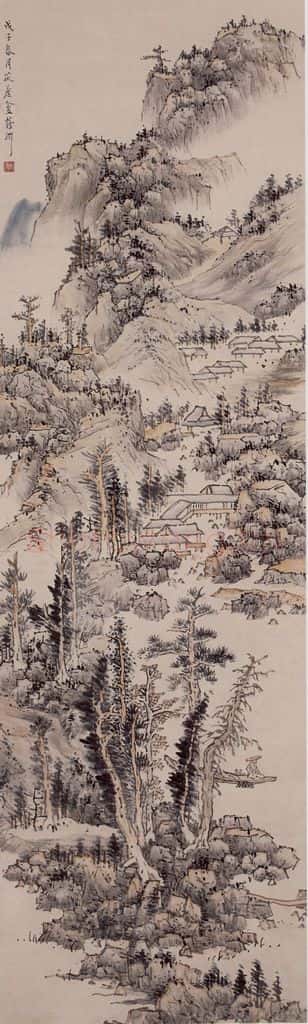 1948年 蔡鹤洲《古意如梦》书画作品