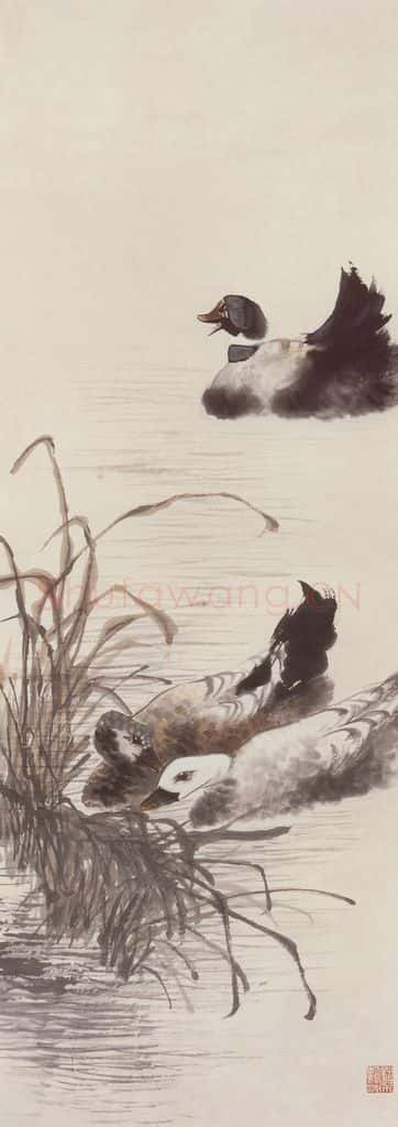 1957年 蔡鹤洲《精修》书画作品