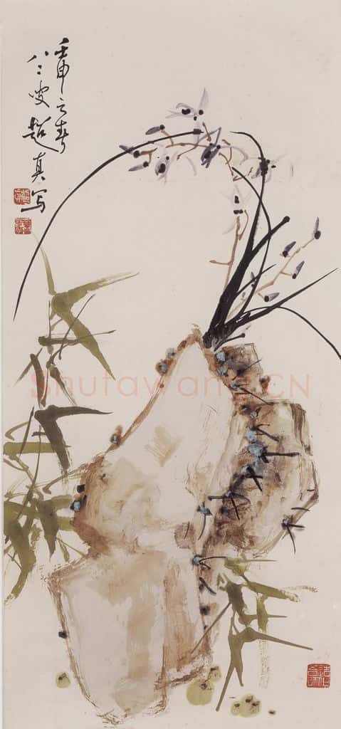 1992年 彭友善《清幽图》书画作品