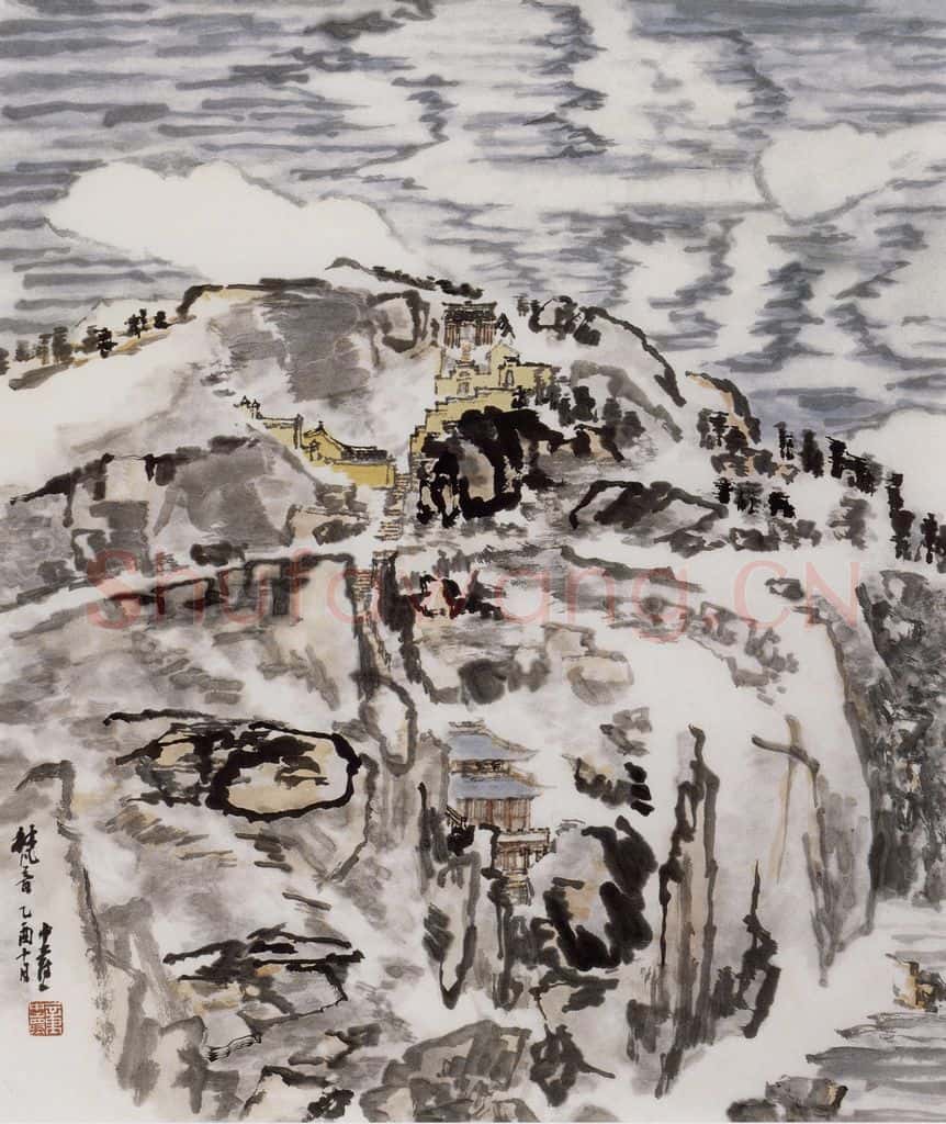 2005年 童中焘《梵音》书画作品