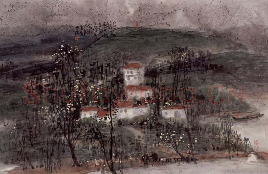2005年 曾宓《春光装点谁家院》书画作品