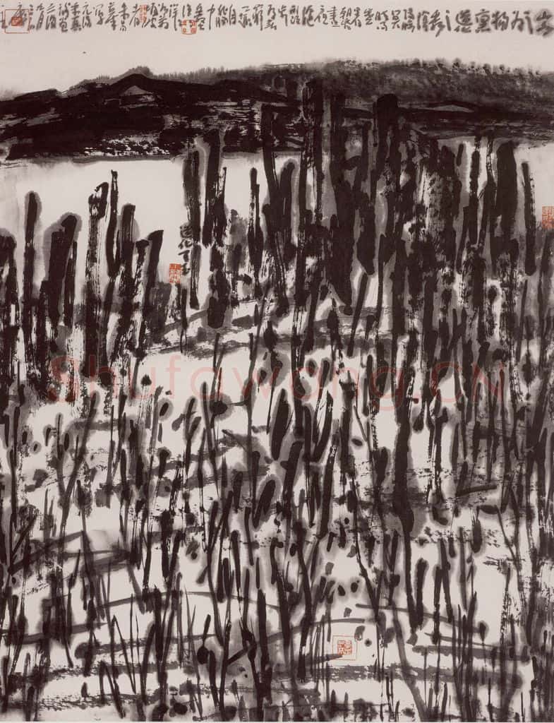 2005年 曾宓《抽象山水》书画作品