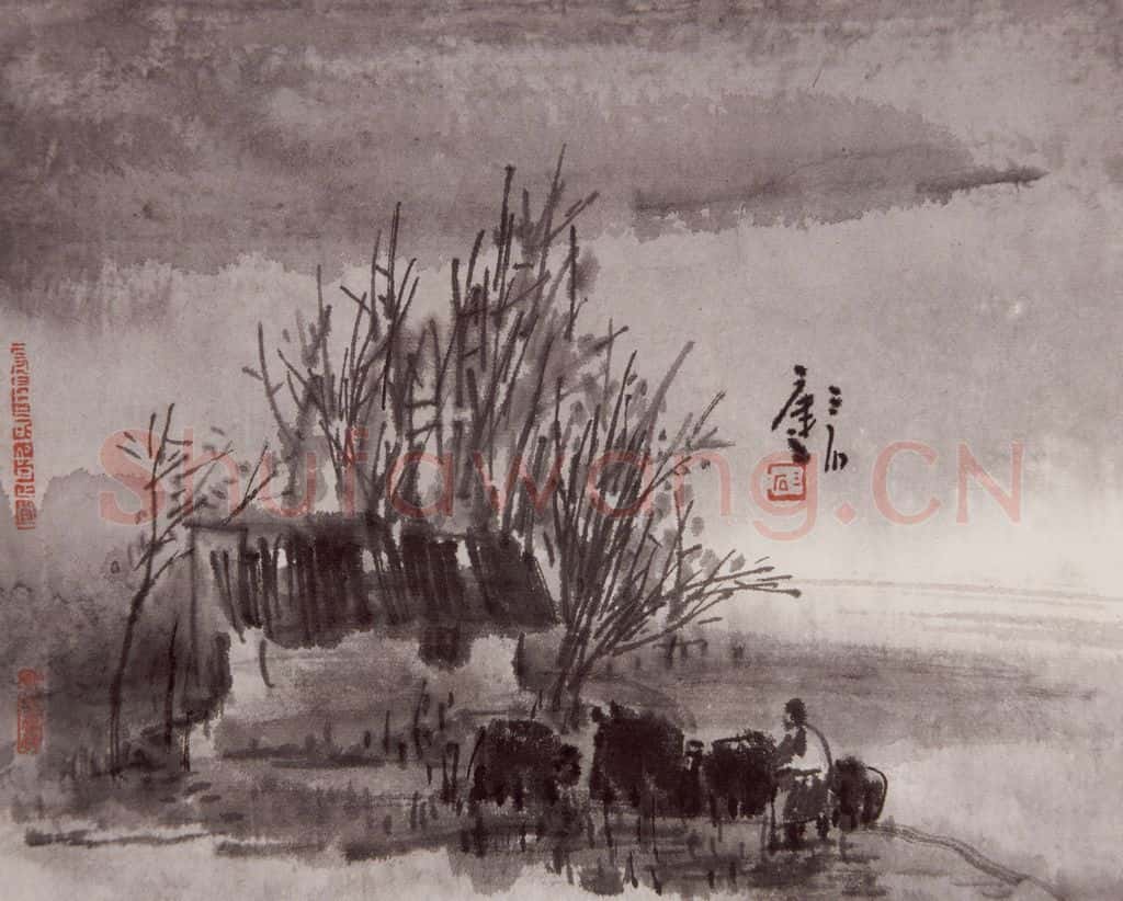 1999年 曾宓《山水册页》书画作品